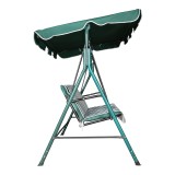 Shilarës kopshti Globo pakoworld metal jeshil-copë në nuancë të bardhë-jeshile 170x110x153cm