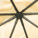 Gazebo Apex pakoworld me kornizë metalike të zezë me pëlhurë bezhë 2.5x2.5 m