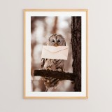 Art muri në kornizë Owlyne pakoworld me print dixhital 33x1.5x48cm