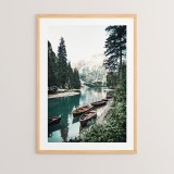 Art muri në kornizë Lake pakoworld me print dixhital 33x1.5x48cm