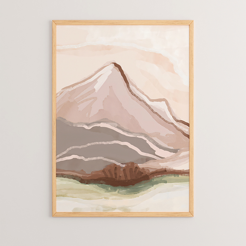 Art muri në kornizë Mons pakoworld me print dixhital 33x1.5x48cm