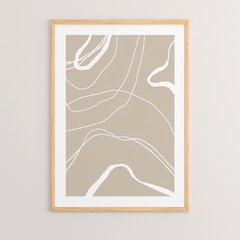 Art muri në kornizë Grito pakoworld me print dixhital 33x1.5x48cm