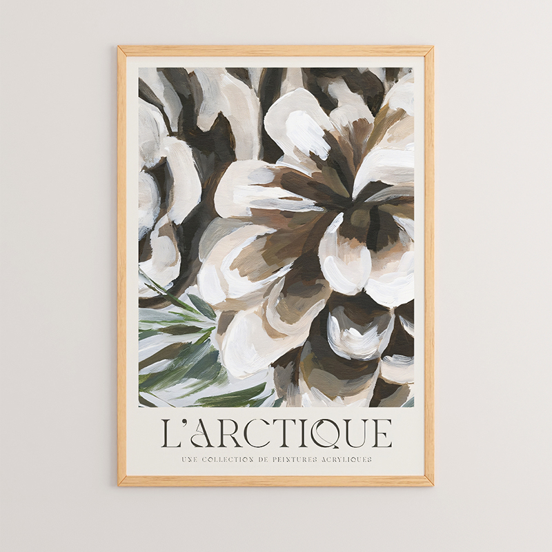 Art muri në kornizë Arctio pakoworld me print dixhital 33x1.5x48cm