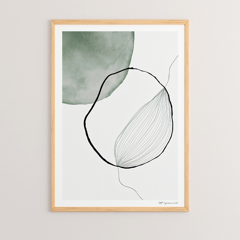 Art muri në kornizë Bereto pakoworld me print dixhital 33x1.5x48cm