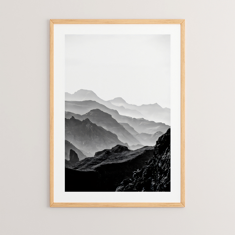 Art muri në kornizë Mounti pakoworld me print dixhital 33x1.5x48cm