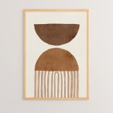 Art muri në kornizë Serby pakoworld me print dixhital 33x1.5x48cm