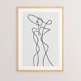 Art muri në kornizë Ladia pakoworld me print dixhital 33x1.5x48cm
