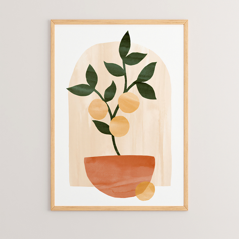Art muri në kornizë Otoben pakoworld me print dixhital 33x1.5x48cm