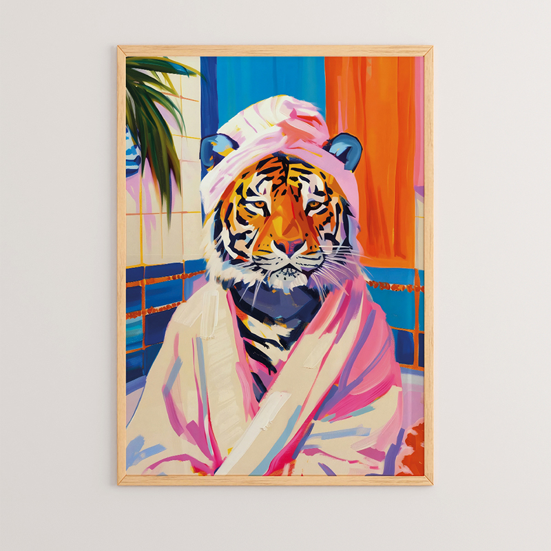 Art muri në kornizë Olenth pakoworld me print dixhital 33x1.5x48cm