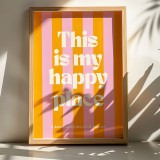Art muri në kornizë Happo pakoworld me print dixhital 33x1.5x48cm