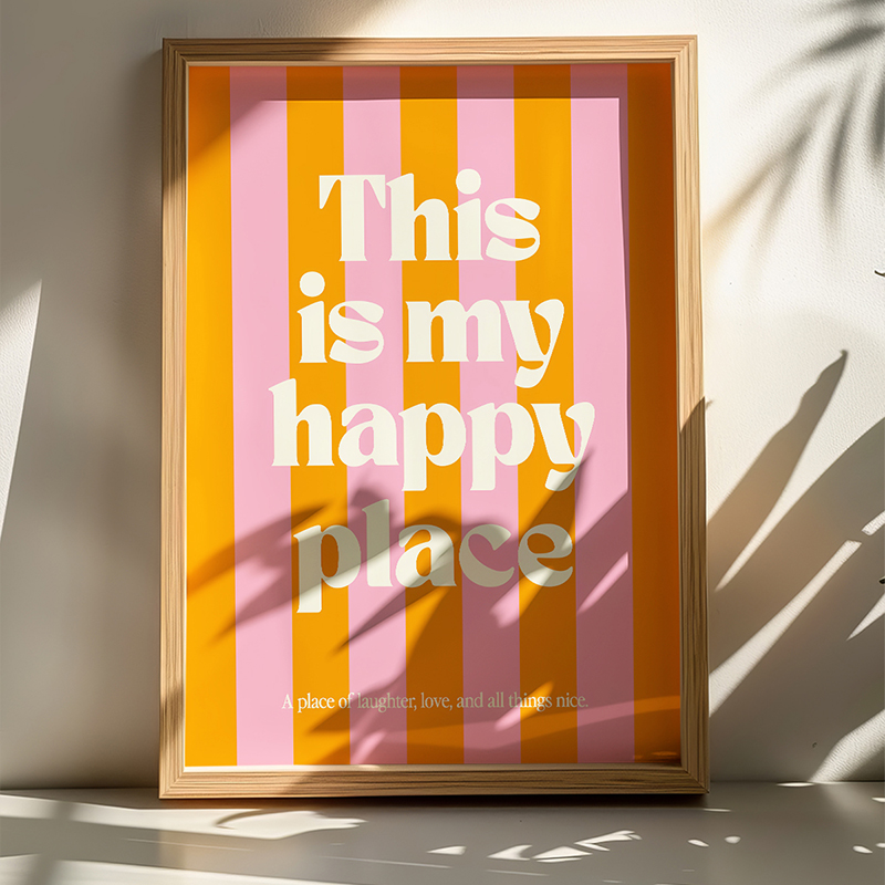 Art muri në kornizë Happo pakoworld me print dixhital 33x1.5x48cm