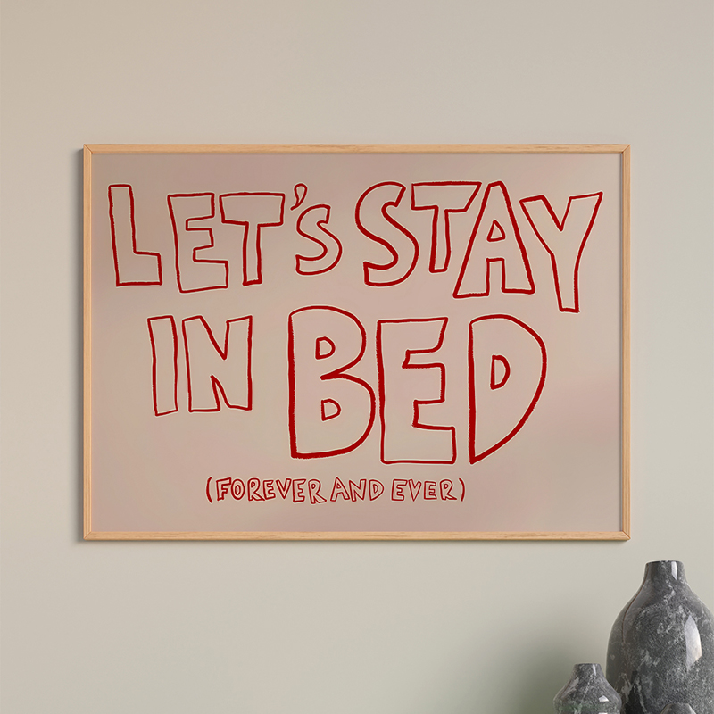Art muri në kornizë Slepery pakoworld me print dixhital 70x2x50cm