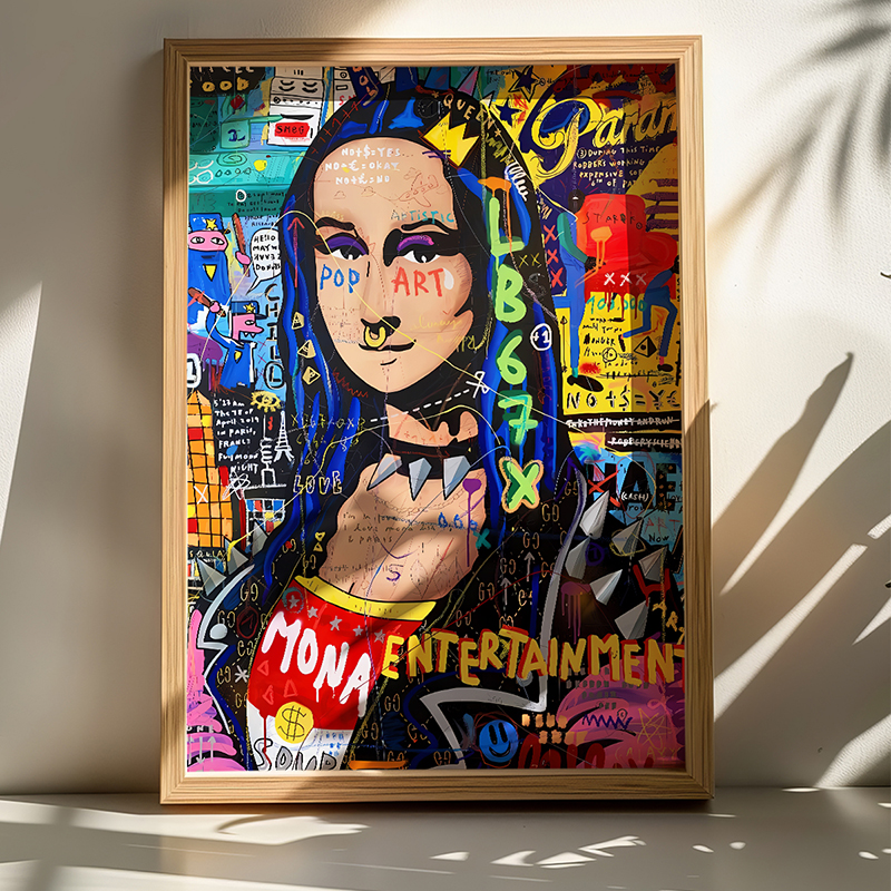 Art muri në kornizë Monda pakoworld me print dixhital 50x2x70cm