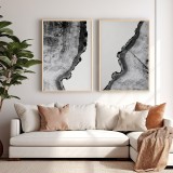 Art muri në kornizë Nepen pakoworld diptik me print dixhital 33x1.5x48cm