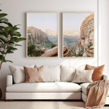 Art muri në kornizë Secrea pakoworld diptik me printim dixhital 33x1.5x48cm
