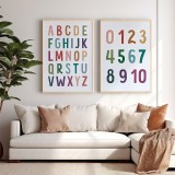 Art muri në kornizë Yuema pakoworld diptik me print dixhital 33x1.5x48cm