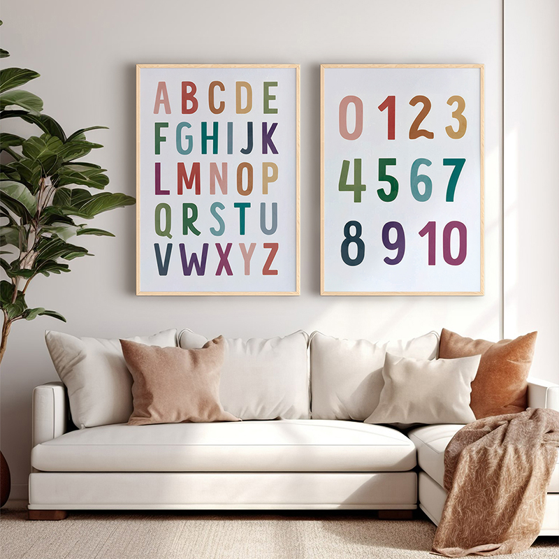 Art muri në kornizë Yuema pakoworld diptik me print dixhital 33x1.5x48cm