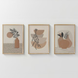 Art muri në kornizë Derzy pakoworld triptyque me print dixhital 33x1.5x48cm