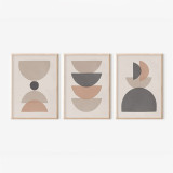 Art muri në kornizë Derda pakoworld triptyque me print dixhital 33x1.5x48cm