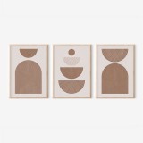 Art muri në kornizë Loana pakoworld triptyque me print dixhital 33x1.5x48cm