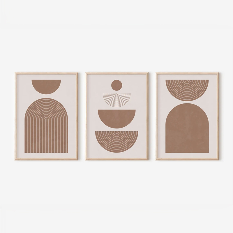 Art muri në kornizë Loana pakoworld triptyque me print dixhital 33x1.5x48cm