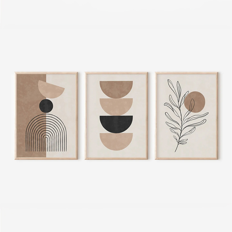 Art muri në kornizë Voida pakoworld triptyque me print dixhital 33x1.5x48cm