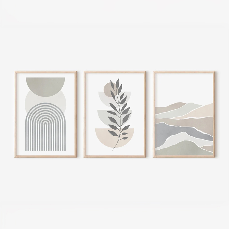 Art muri në kornizë Werda pakoworld triptyque me print dixhital 33x1.5x48cm