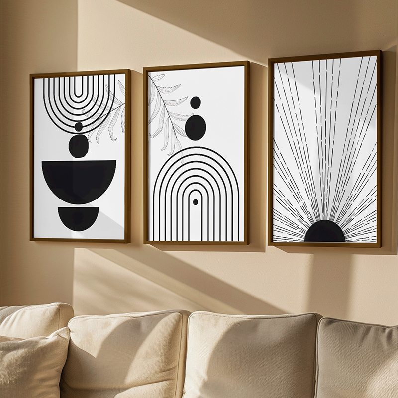 Art muri në kornizë Docpia pakoworld triptik me print dixhital 33x1.5x48cm