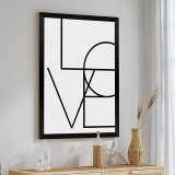 Art muri në kornizë Amora pakoworld me print dixhital 33x1.5x48cm