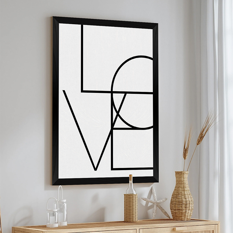 Art muri në kornizë Amora pakoworld me print dixhital 33x1.5x48cm