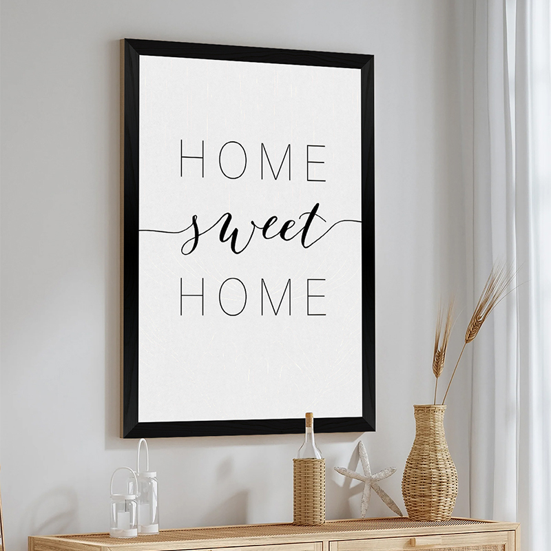 Art muri në kornizë Homel pakoworld me print dixhital 33x1.5x48cm