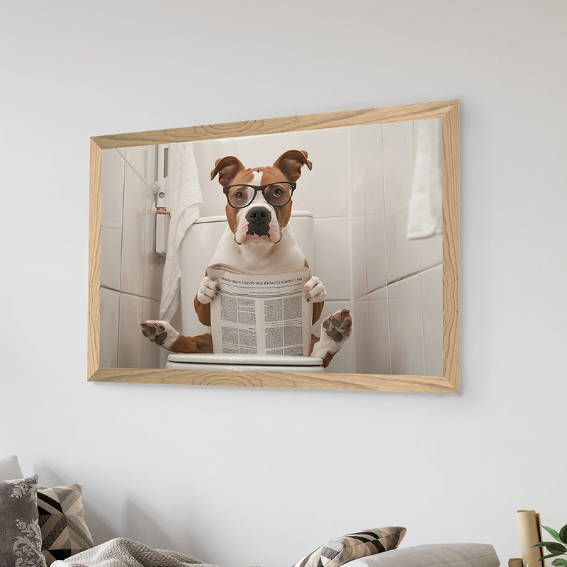 Art muri në kornizë Fido pakoworld me print dixhital 48x1.5x33cm