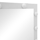 Tavolinë tualeti Vanity pakoworld me led të bardhë 80x40x140cm