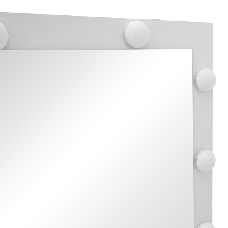 Tavolinë tualeti Vanity pakoworld me led të bardhë 80x40x140cm