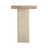 Konsolë Marila pakoworld dru pishe-mdf në ngjyrë natyrale-të bardhë 100x38x80cm