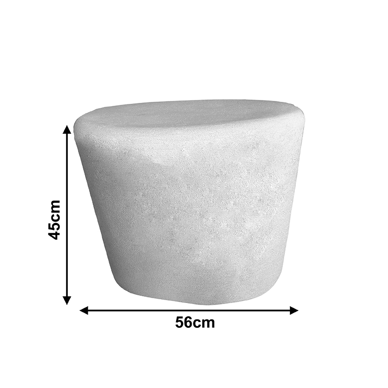 Tavolinë kafeje Fedris pakoworld mdf e bardhë D60x45cm