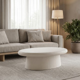 Tavolinë kafeje Herona pakoworld mdf e bardhë 100x60x34cm