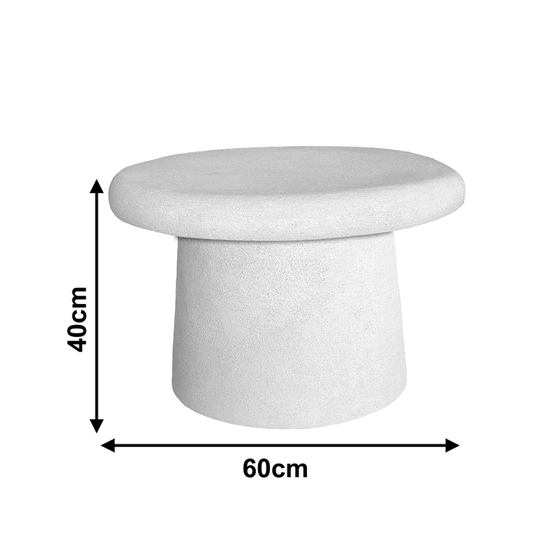 Tavolinë kafeje Herona pakoworld mdf e bardhë D60x40cm