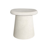 Tavolinë kafeje Herona pakoworld mdf e bardhë D50x48cm