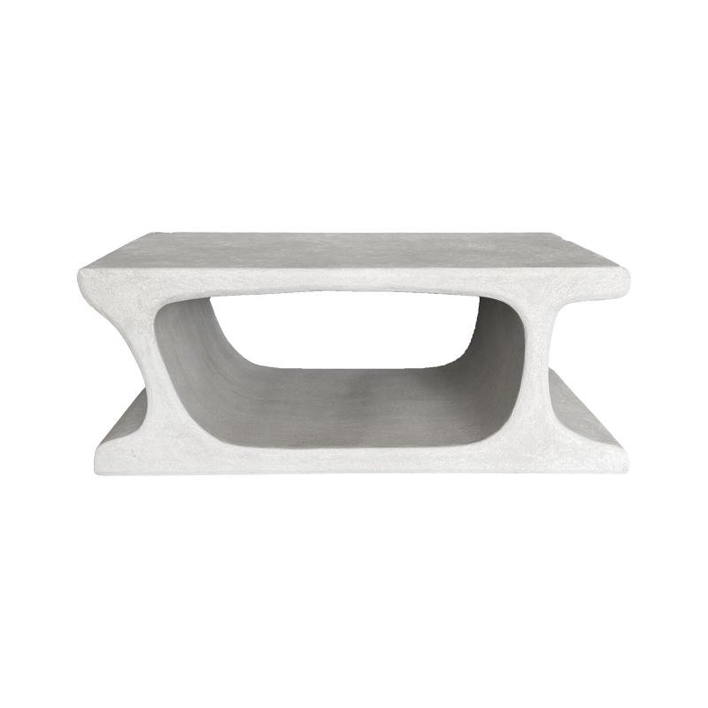 Tavolinë kafeje Nafel pakoworld mdf e bardhë 120x60x45cm