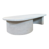Tavolinë kafeje Verven pakoworld mdf e bardhë 120x60x32cm