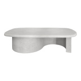 Tavolinë kafeje Verven pakoworld mdf e bardhë 120x60x32cm