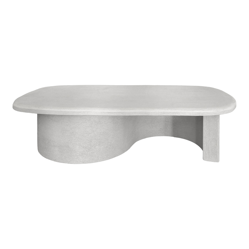 Tavolinë kafeje Verven pakoworld mdf e bardhë 120x60x32cm