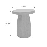 Tavolinë anësore Morena pakoworld MGO krem D50x61.5cm