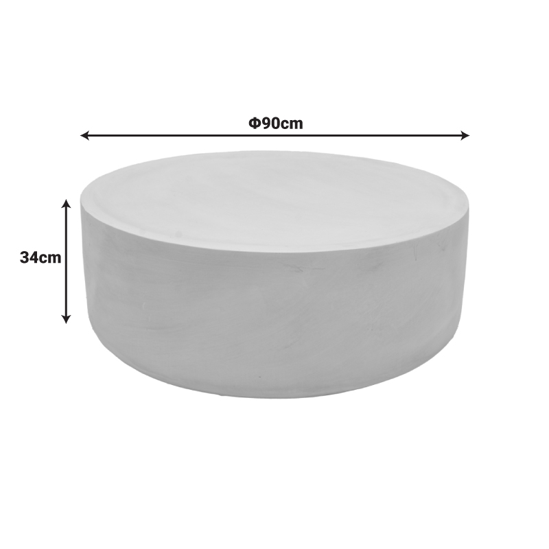 Tavolinë kafeje Ingendo pakoworld MGO krem D90x34cm