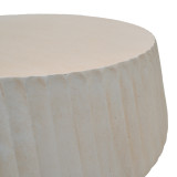 Tavolinë kafeje Rongo pakoworld, MGO krem, D80x41cm