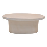 Tavolinë kafeje Vooge pakoworld MGO krem 100x64x39cm