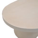 Tavolinë kafeje Vooge pakoworld MGO krem 100x64x39cm