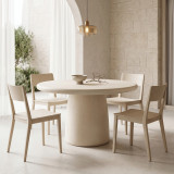 Tavolinë Cocedo pakoworld MGO krem D120x76cm