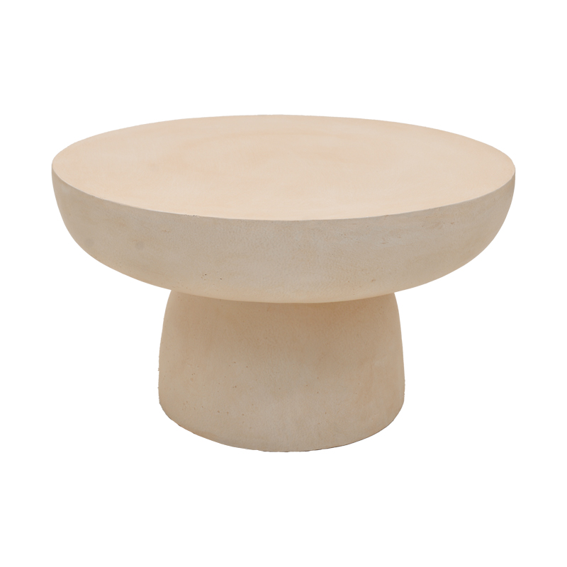 Tavolinë kafeje Nuebo pakoworld MGO krem D70x40cm